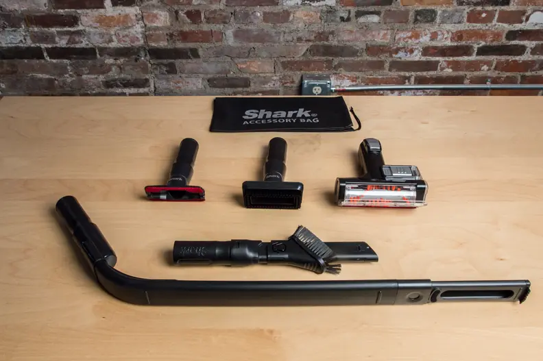 Shark vacuums tend to come with a lot of attachments.