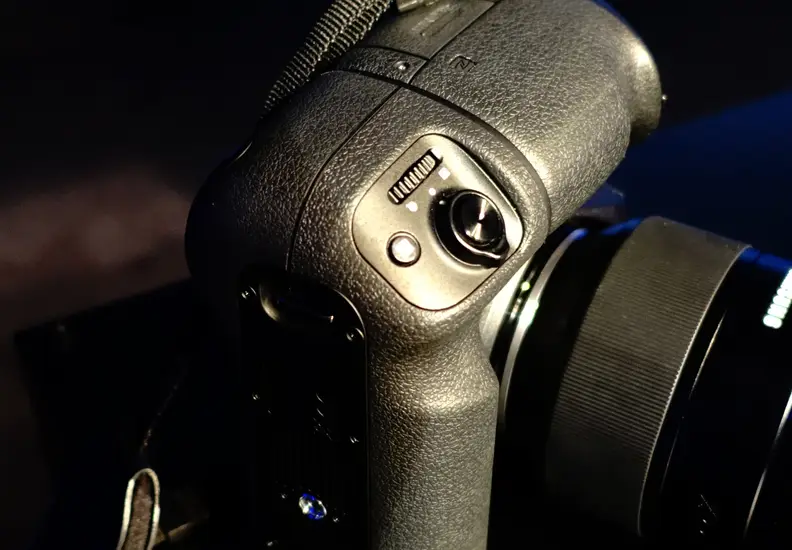 The NX1 will be compatible with a new vertical battery grip that allows you to shoot in portrait mode while carrying over a number of physical controls.