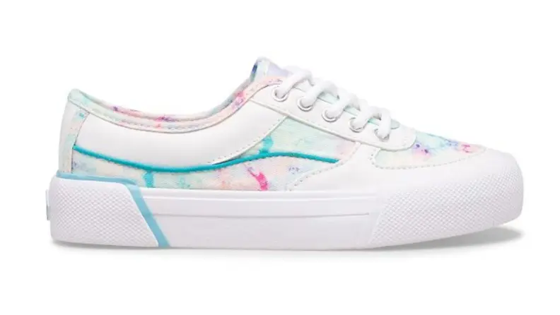 A tie-dye sneaker.