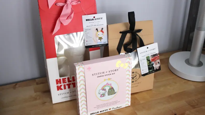 Stitch and Story sells a variety of craft kits tailored toward beginners.