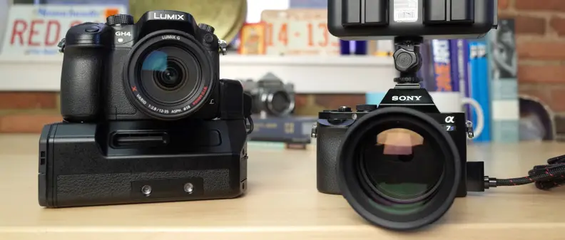The Panasonic GH4 with its new V-Log L mode will be quite similar in functionality to the Sony A7S with its S-Log2 Mode.