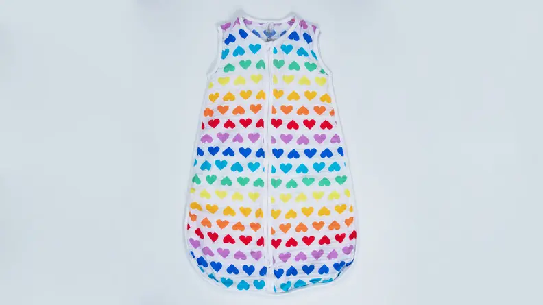 The Primary sleep sack on a gray background