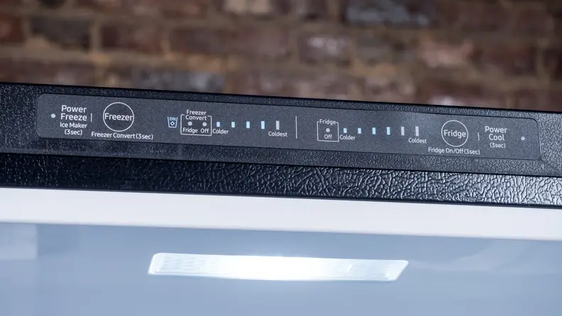 You can press a button to set the freezer to refrigerate
