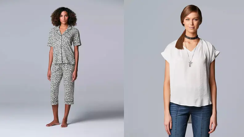 woman wearing pajamas by Vera Wang, woman wearing loose shirt