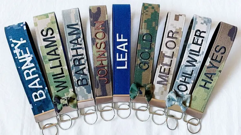 Personalized Military Keychain