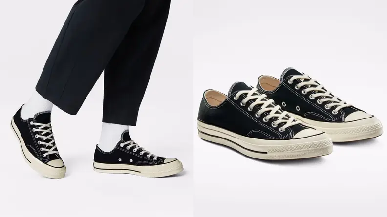 Black pair of Chuck 70 sneakers.