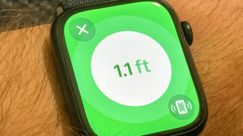 An Apple Watch helps its wearer to locate their iPhone