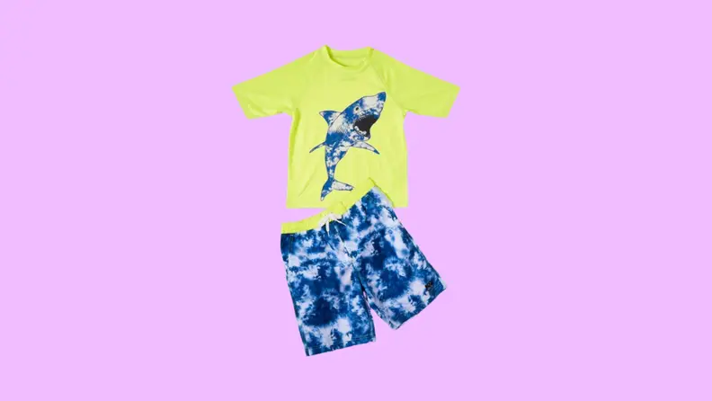 boys green swim set
