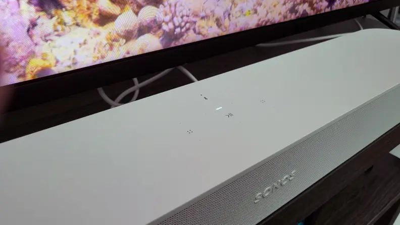 The touch capacitive buttons on top of the Sonos Beam Gen 2