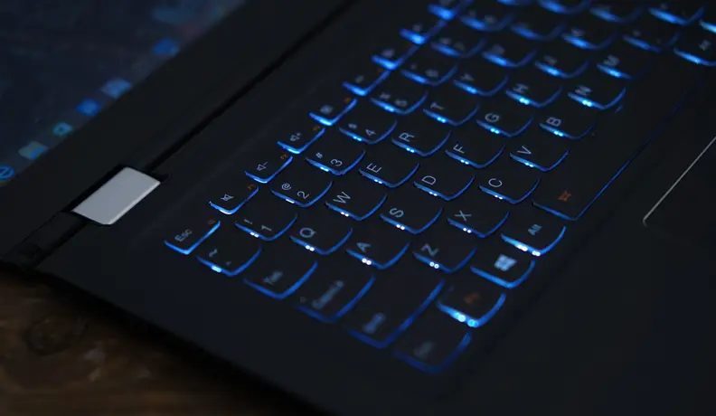 The keyboard is great to type on and the backlight is always a welcome feature.