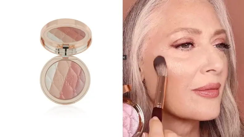 Side-by-side shots of the product and its results.