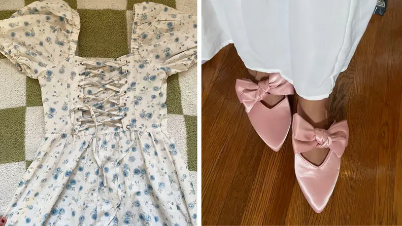 Cider dress and flats