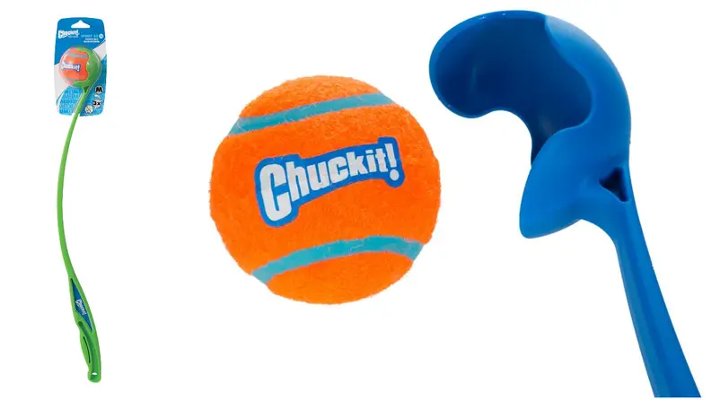 You can throw tennis balls farther with this ball launcher.