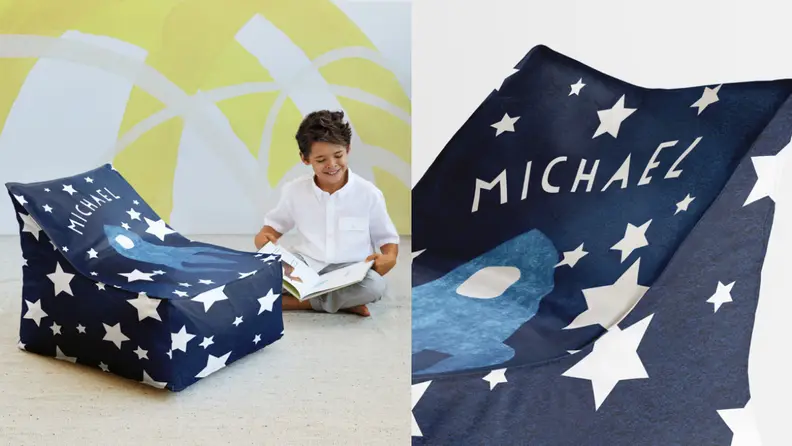 Kids will have a blast lounging on their custom chair.