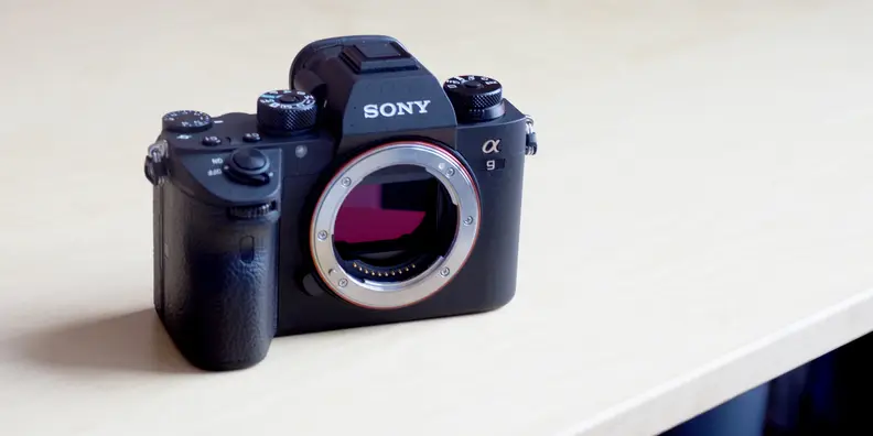 The Sony Alpha A9 is remarkably small for a full-frame, pro-grade camera.
