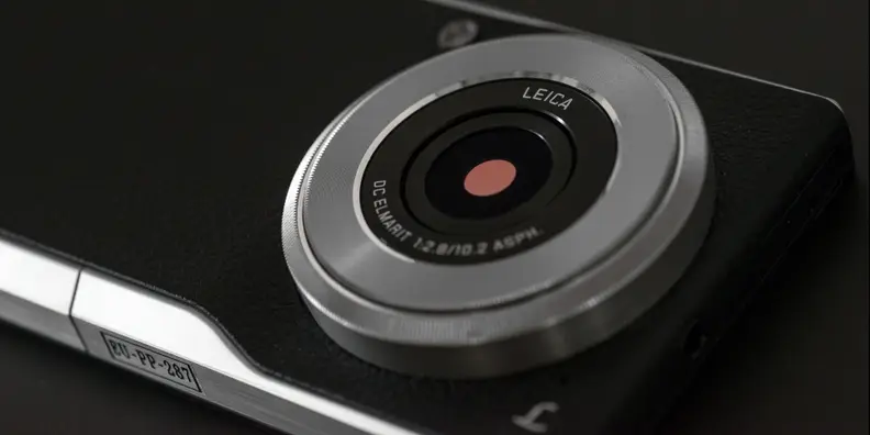 The lens on the CM1 is massive, but it has to be to cover the 1-inch type image sensor.