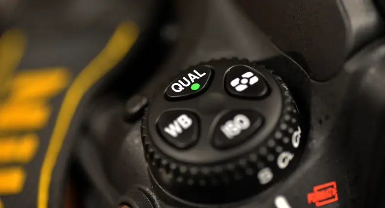 The Nikon D810 control dial
