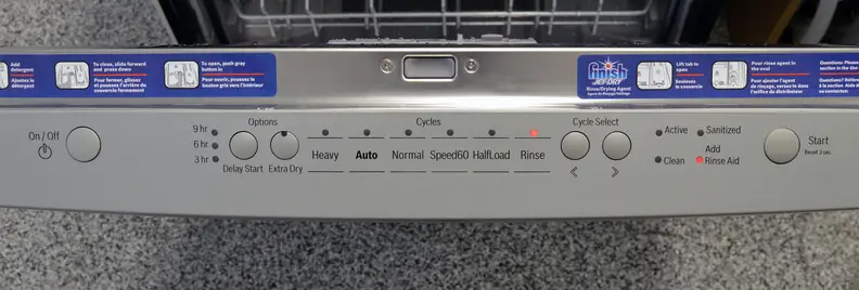 Bosch SHS5AV55UC control panel