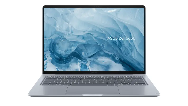 A laptop on a white background