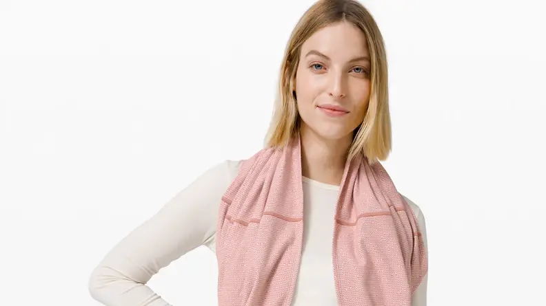 Lulu Lemon pink scarf