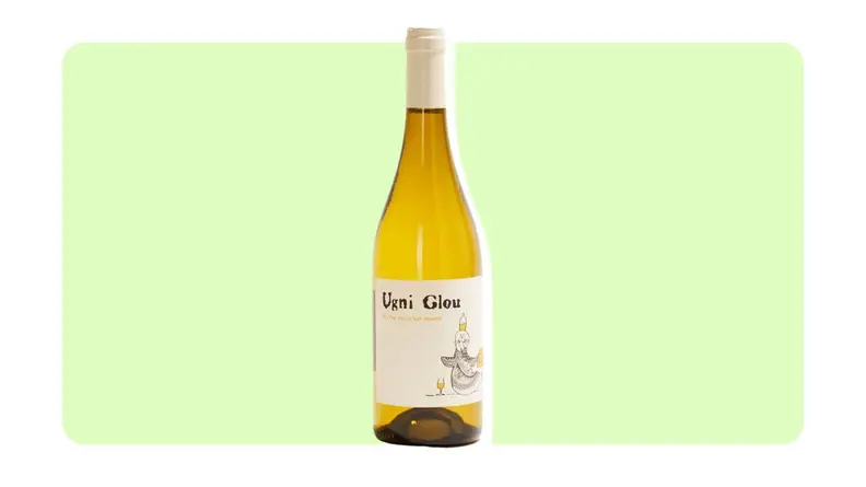 Product shot of wine bottle from Rimbert.