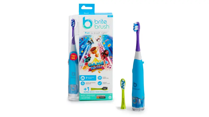 Brite Brush makes teeth brushing fun.