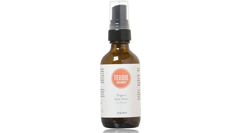 a bottle of rosewater spray