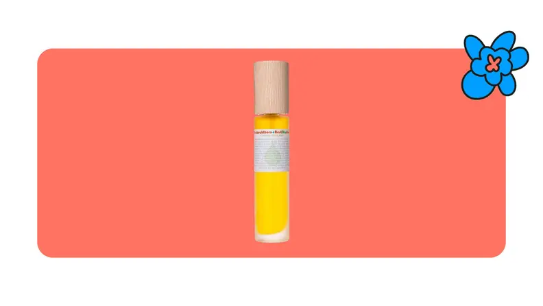 Living libations best skin ever seabuckthorn oil on a red background