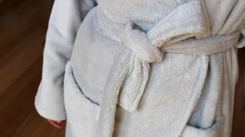 The fabric is thick, plush, and cozy.