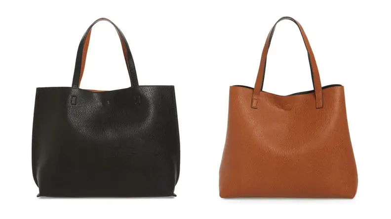 Faux Leather Tote