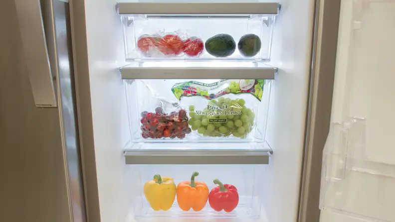 Use two of the three drawers as crispers for fruits and veggies, and the other as a deli drawer.