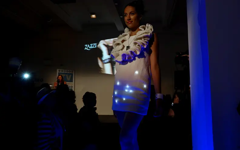 CE Week: The Future Matter dress's stacked collar makes for an impressive silhouette.