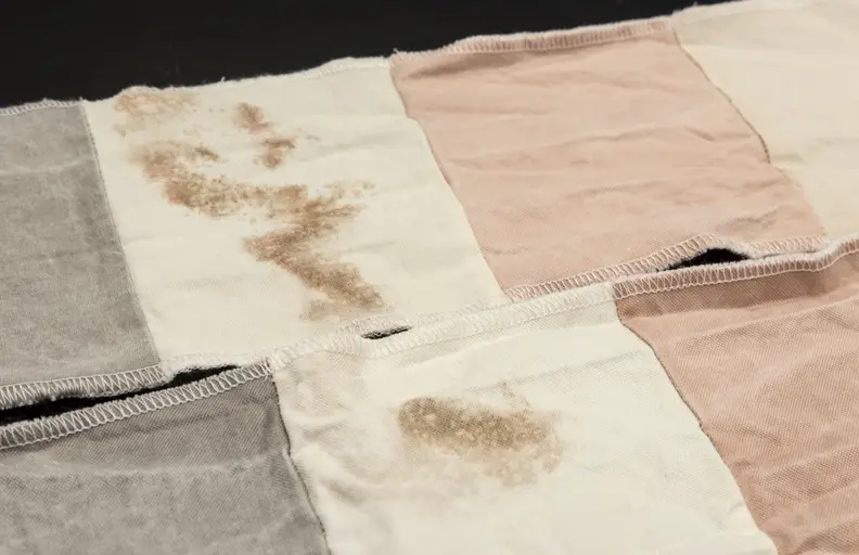 The Speed Queen's older wash system leaves stains behind.
