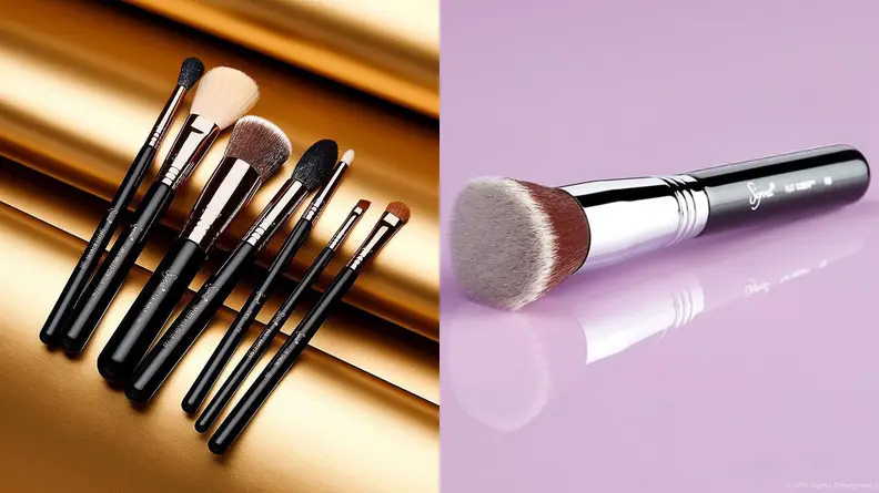 The Sigma Beauty F80 Flat Kabuki Brush and more brushes from the line.