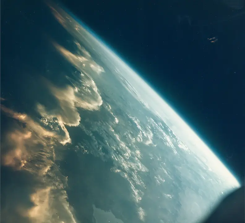 Sunset over the Andes, Gemini 7, December 1965