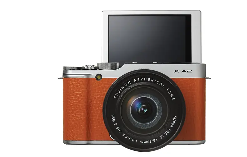 The X-A2 comes "selfie-ready" with a 175 degree tilting LCD.