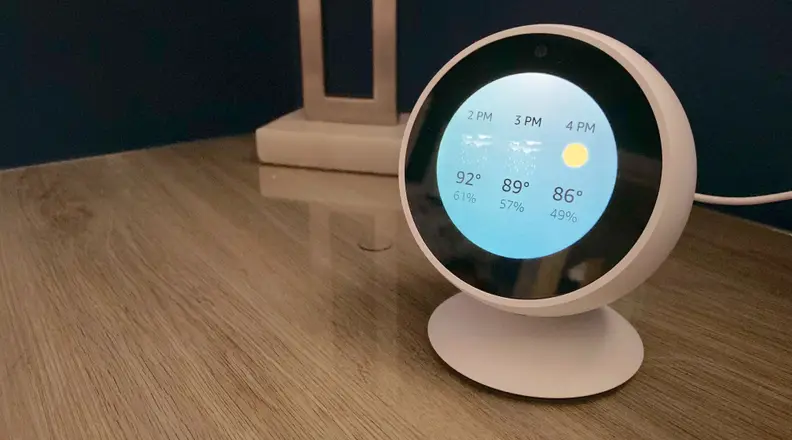 Echo Spot weather face