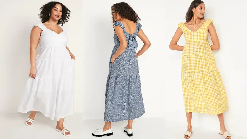 The trendy style comes in regular, tall, and petite sizes.