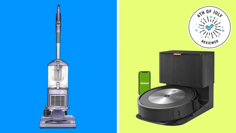 Shark vacuum and iRobot Roomba