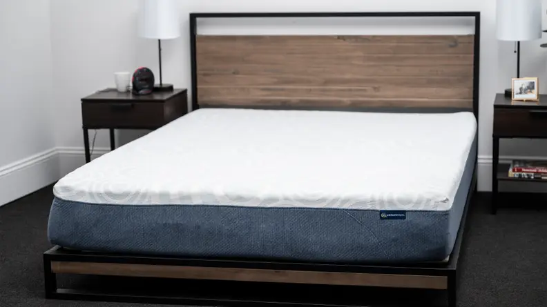 serta mattress on bedframe