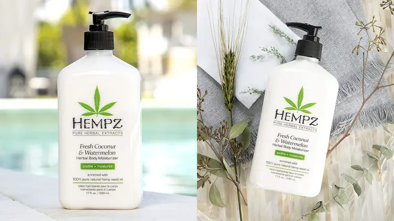 The Hempz Fresh Coconut and Watermelon Moisturizing Skin Lotion.
