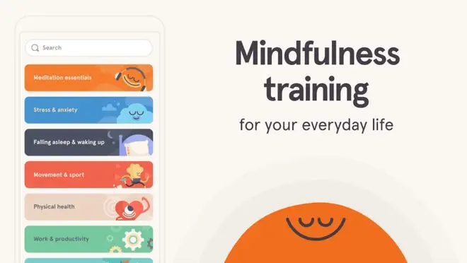 headspace app on white background