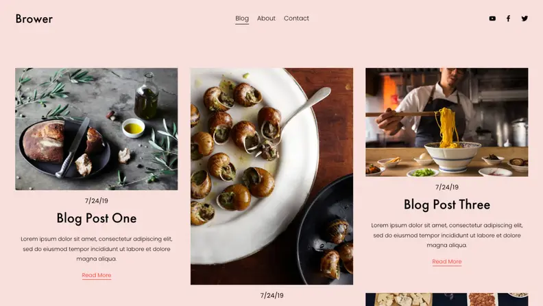 A beautifully designed blog website built with Squarespace templates shows how gifting custom sites can make thoughtful personalized holiday gifts.