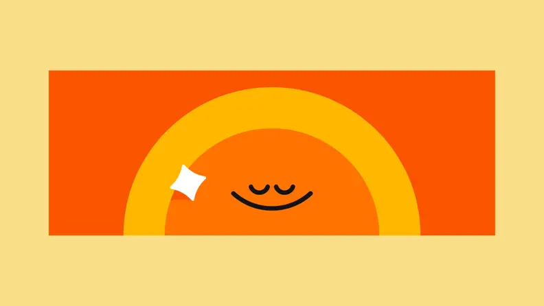 A orange and yellow Headspace graphic.