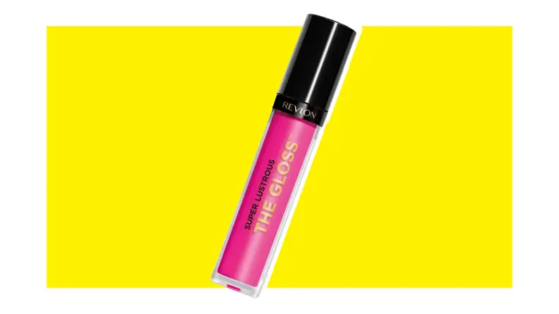 Tube of Revlon Super Lustrous The Gloss in Pink Obsessed shade.