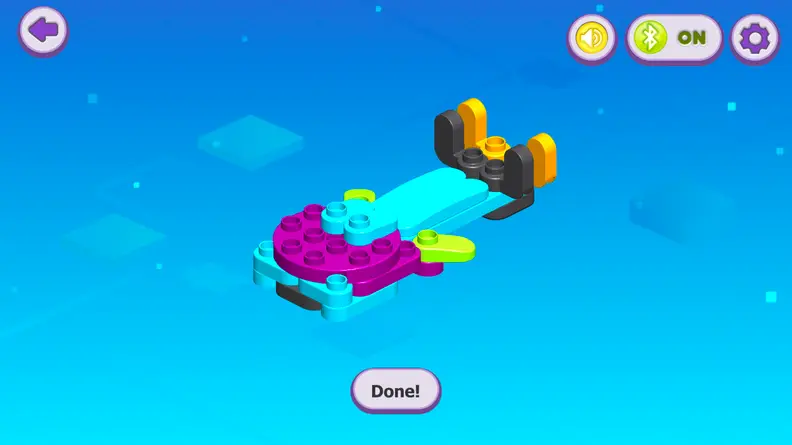 One of the extra items you can build while playing in the Botzees app.