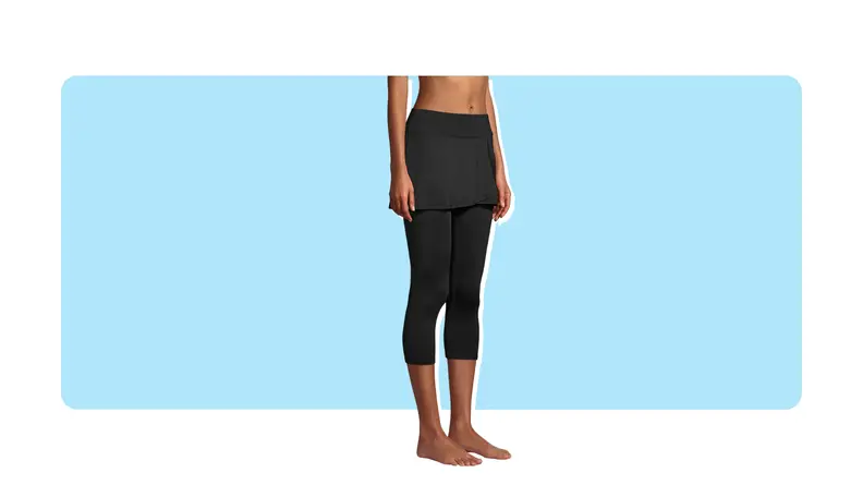 A pair of black leggings.