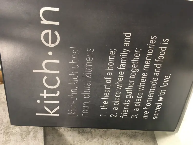 Kitchen picture frame at Homesense