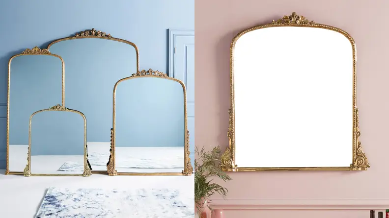Images of the several sizes offered for the Primrose Mirror.