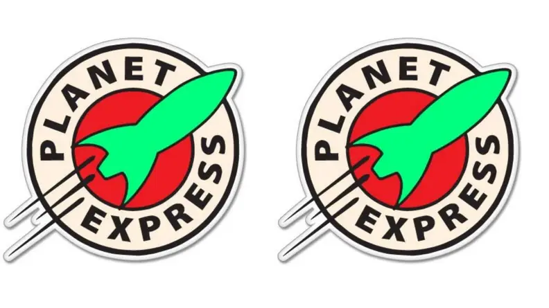Sticky Pig Futurama Planet Express Vinyl Stickers
